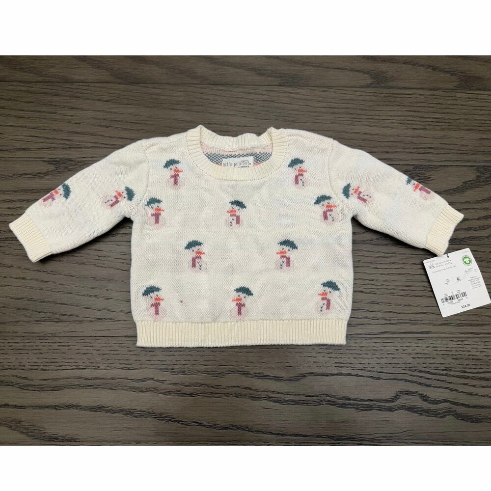 Little Planet by Carter’s Organic Baby Sweater 3M Ivory NWT